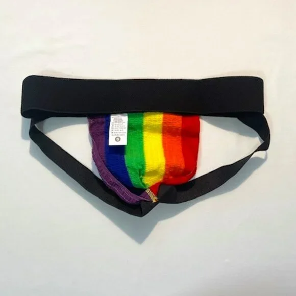 FORT TROFF Size "S" PRIDE MVP Athletic Supporter- Black/Gray/White - Jock - Picture 2 of 10